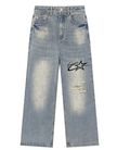 Eminere Vintage Wash Distressed Denim Jeans