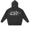 Eminere Star Sunfade Zipper Boxy Fleece Hoodie