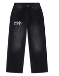Eminere Washed Wide Leg Jeans