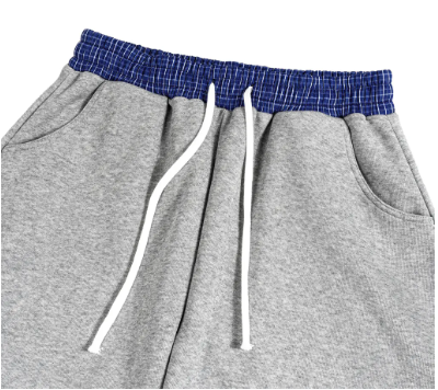 Eminere Plaid Waistband Sweatpants