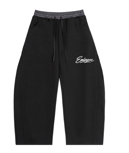 Eminere Plaid Waistband Sweatpants