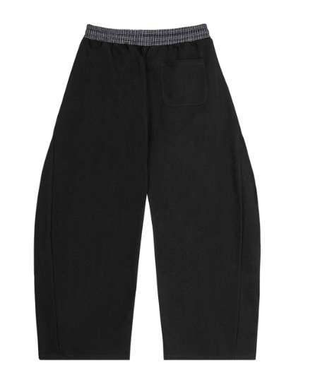 Eminere Plaid Waistband Sweatpants