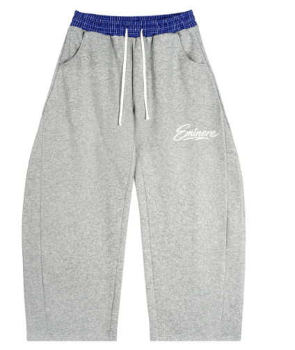 Eminere Plaid Waistband Sweatpants
