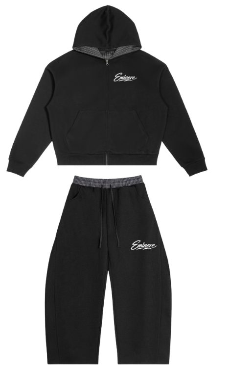 Eminere Plaid Hoodie and Sweatpants bundle