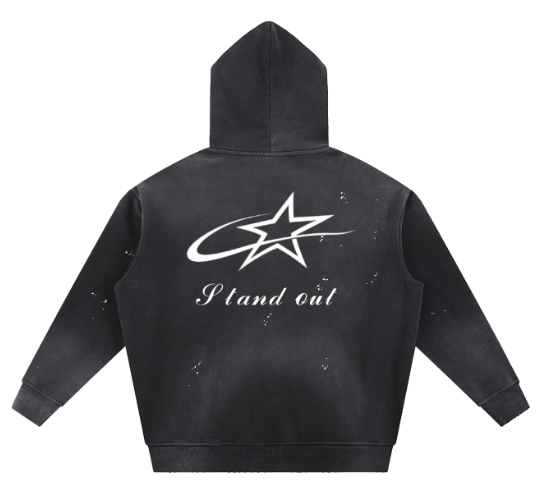 Eminere "Stand Out"Vintage Washed Fleece Hoodie