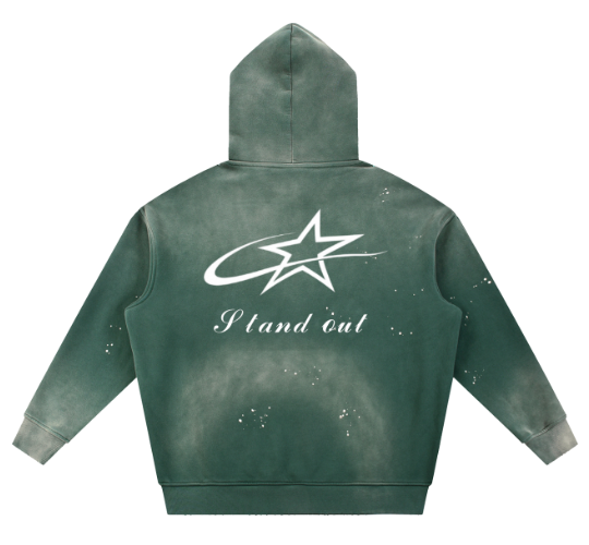 Eminere "Stand Out"Vintage Washed Fleece Hoodie