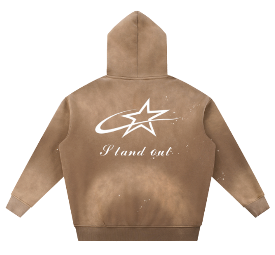 Eminere "Stand Out"Vintage Washed Fleece Hoodie