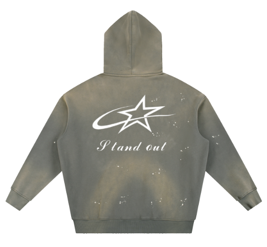Eminere "Stand Out"Vintage Washed Fleece Hoodie