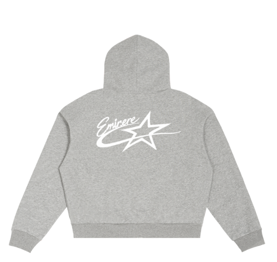 Eminere Plaid Boxy Zip Hoodie