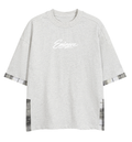 Eminere Plaid Paneled T-Shirt