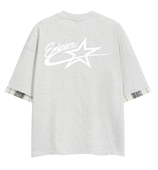 Eminere Plaid Paneled T-Shirt