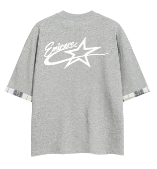 Eminere Plaid Paneled T-Shirt