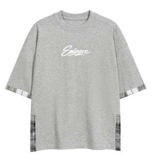Eminere Plaid Paneled T-Shirt