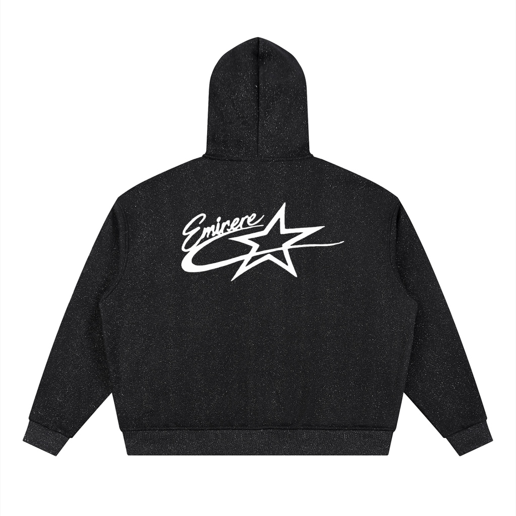 Rhinestone Zip up hoodie